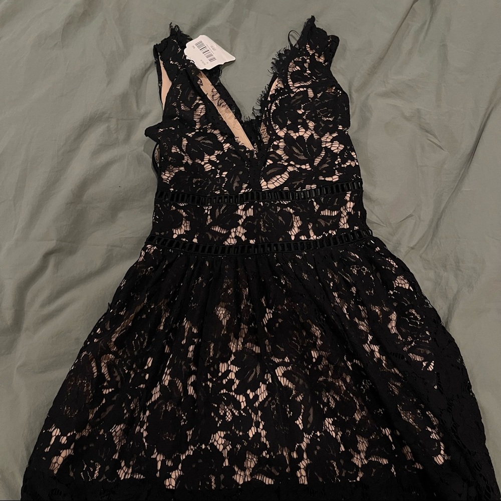 Black lace altard state mini dress - Picture 7 of 8